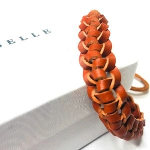Urbane Belle Faux Leather Bracelet | Brown